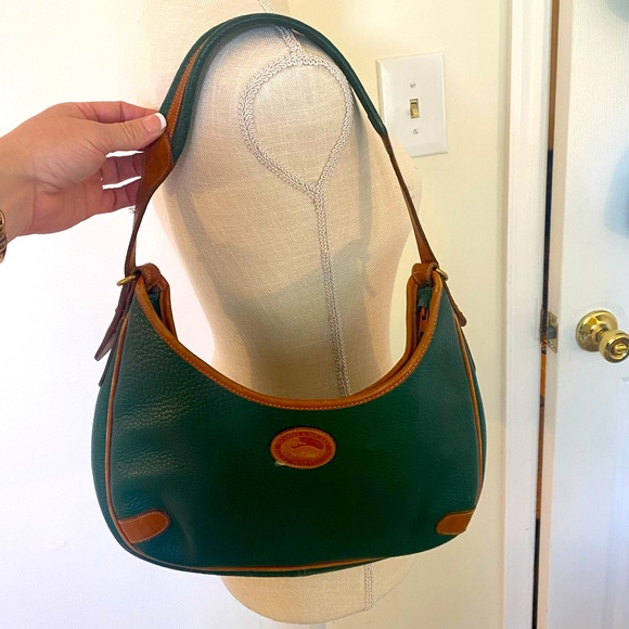 Vintage Dooney & Burke Hunter Green Shoulder Bag - Picture 10 of 11